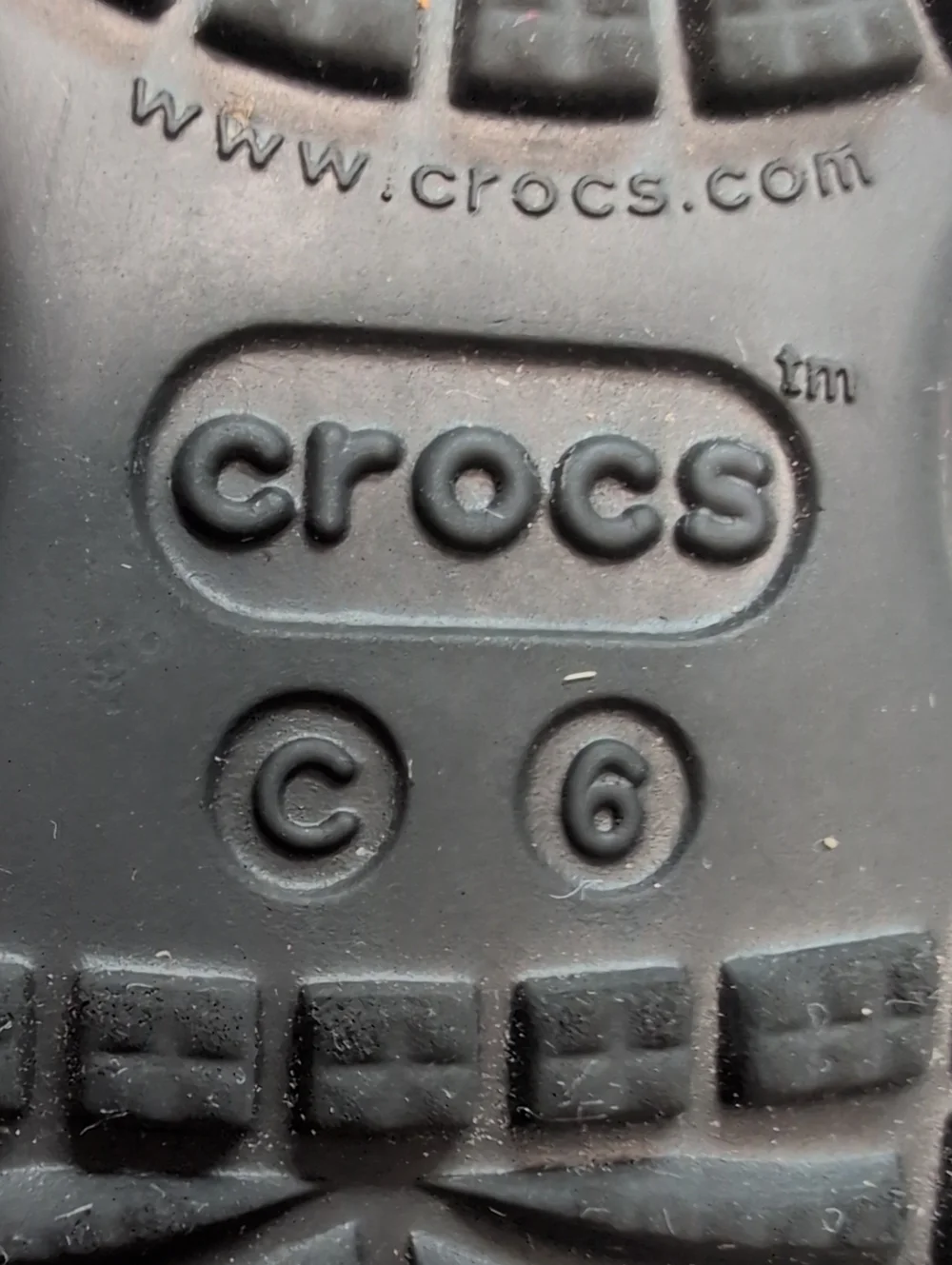 CROCS Kids Black Classic Clog Water Shoes child /toddler size 6